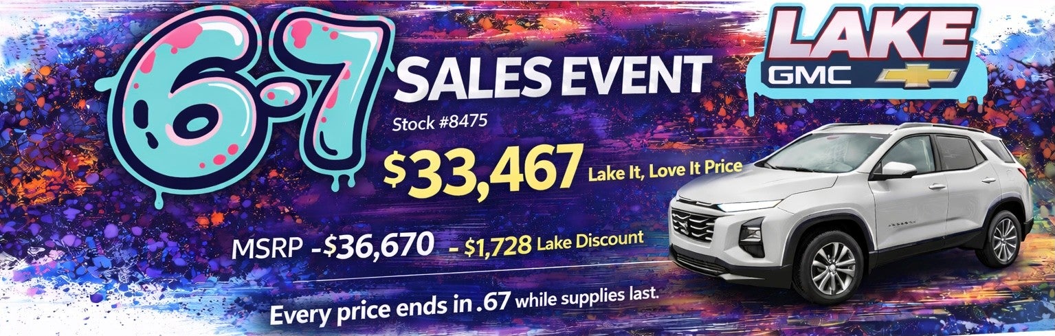 6-7 SALES EVENT $1728 LAKE DISCOUNT