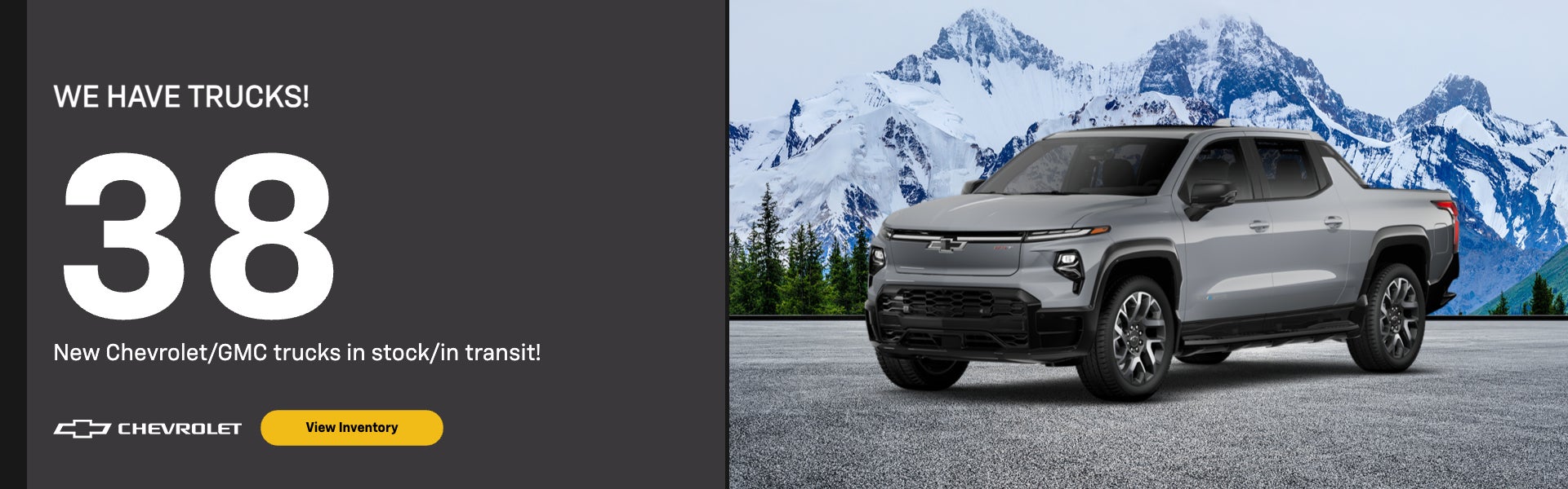 38 New Chervrolet/GMC in stock