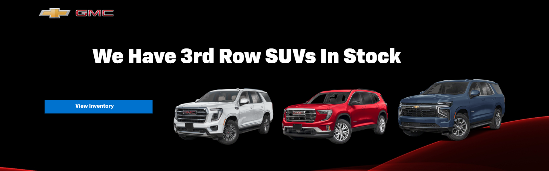 3RD ROW SUV SEATING IN STOCK